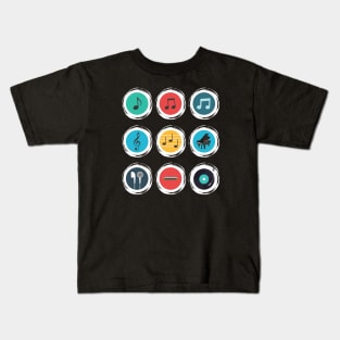 Music Lover 9 Circles Kids T-Shirt